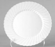 Classicware 10 1/4″ White Plastic Plate 144/Case