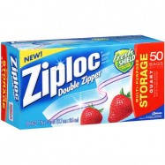 Ziploc Quart Size Storage Bag 9/50 Case