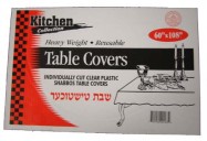 60″x108″ Clear Plastic Table Cover 10/16 Case