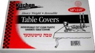 60″x140″ Clear Plastic Table Cover 10/12 Case
