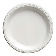 Genpak 7″  White Plastic Plates– 1000/case