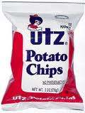 Utz Plain Potato Chips 60/Case