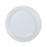 7″ Clear Plastic Plates 12/50 Case