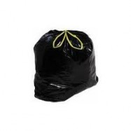 32 Gallon Black Trash Liners with Strings 250/Case