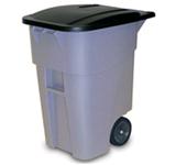Rubbermaid 50 Gallon Wheeled Trash Can with Lid