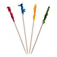 4.5″ Frilled Tooth Picks 10/1000ct Case