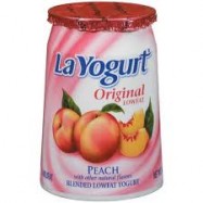 LaYogurt Peach Yogurt 12/6oz Case