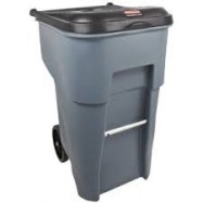 Rubbermaid 95 Gallon Wheeled Trash Can with Lid