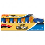 Bic Wite-Out EZ Correct Correction Tape Non-Refillable, 1/6″ x 472″ 10/Box