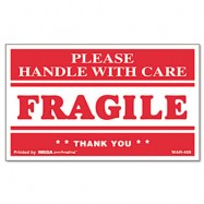 Universal FRAGILE Self-Adhesive 3×5 Shipping Labels 500/Roll