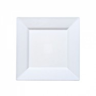 6.5″ Hanna K White Plastic Square Plate- 120/case