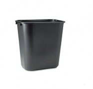 7 Gallon Black Rubbermaid Wastebasket